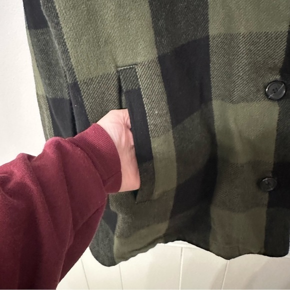 Lucky Brand Green and Black Plaid Utility Jacket - Picture 4 of 9